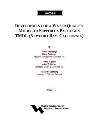cover image of Development of a Water Quality Model to Support Newport Bay, California TMDL